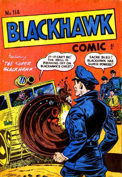 Blackhawk Comic (Youngs, 1949 series) #114 [July 1958?]