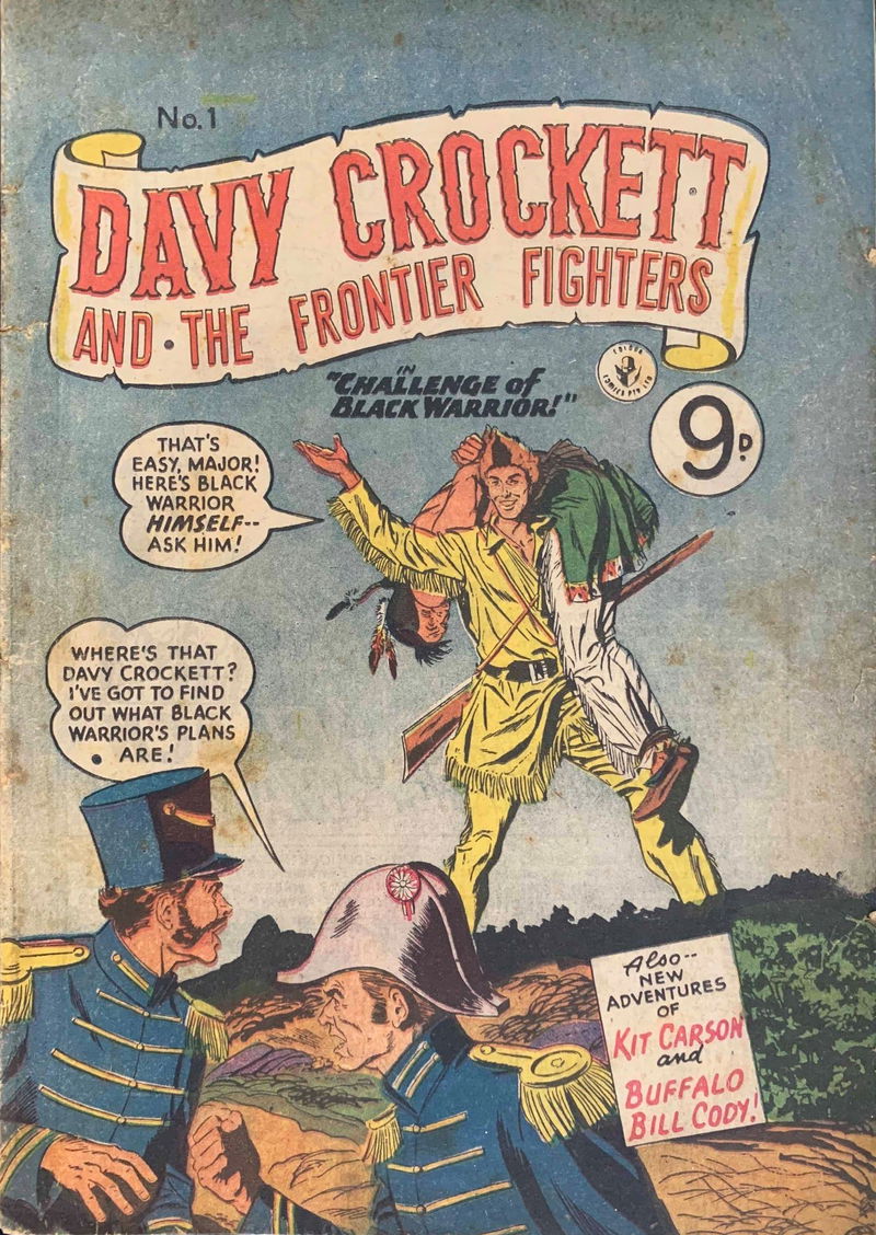 Davy Crockett and the Frontier Fighters (Colour Comics, 1956 series) #1 ([January 1956])