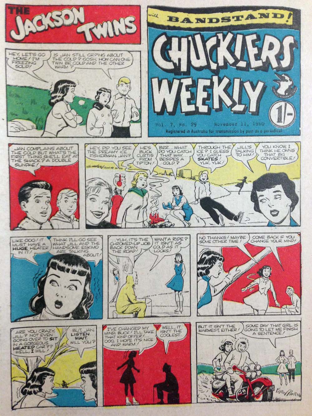 Chucklers Weekly with Bandstand (Chucklers, 1960 series) v7#29 (11 November 1960)