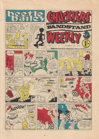 Chucklers Weekly with Bandstand  v7#31 (25 November 1960)