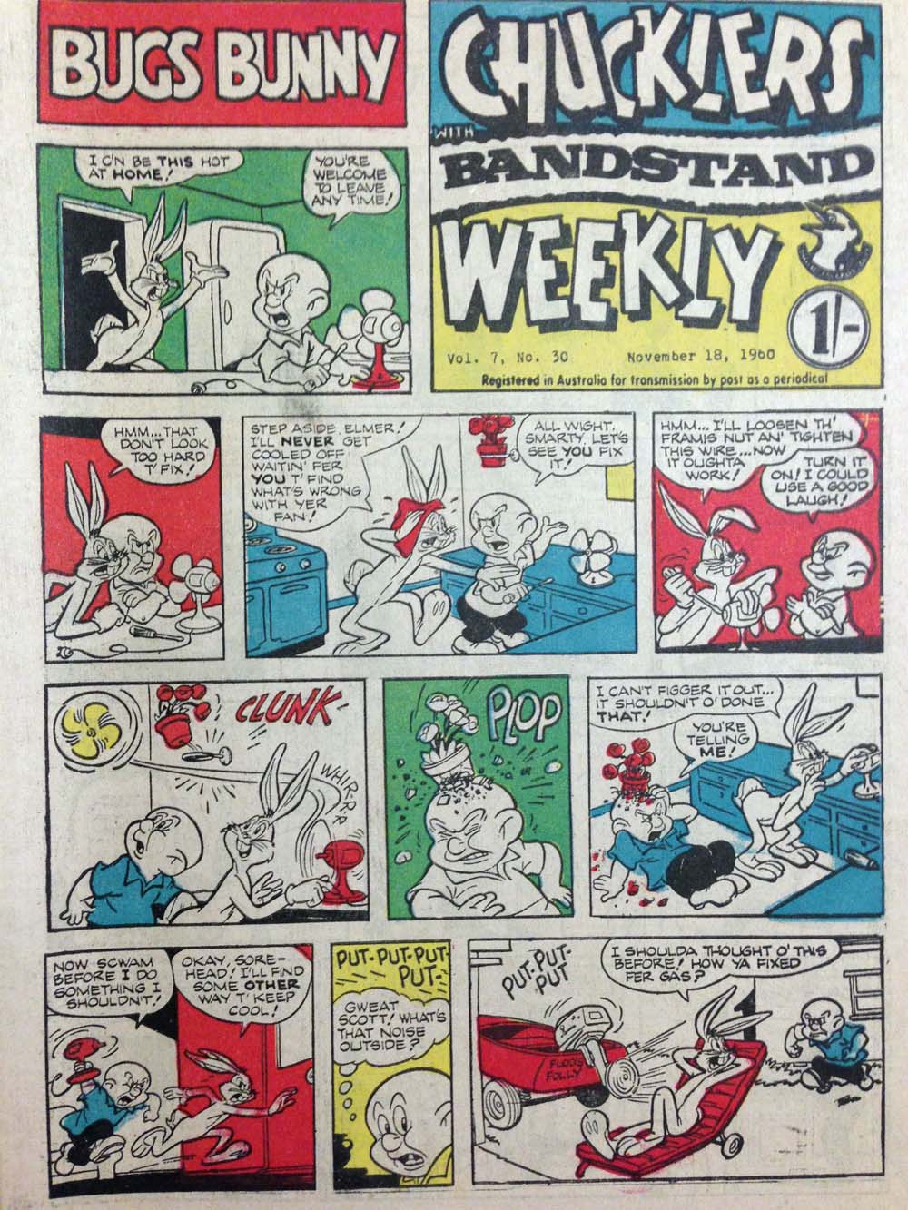 Chucklers Weekly with Bandstand (Chucklers, 1960 series) v7#30 (18 November 1960)