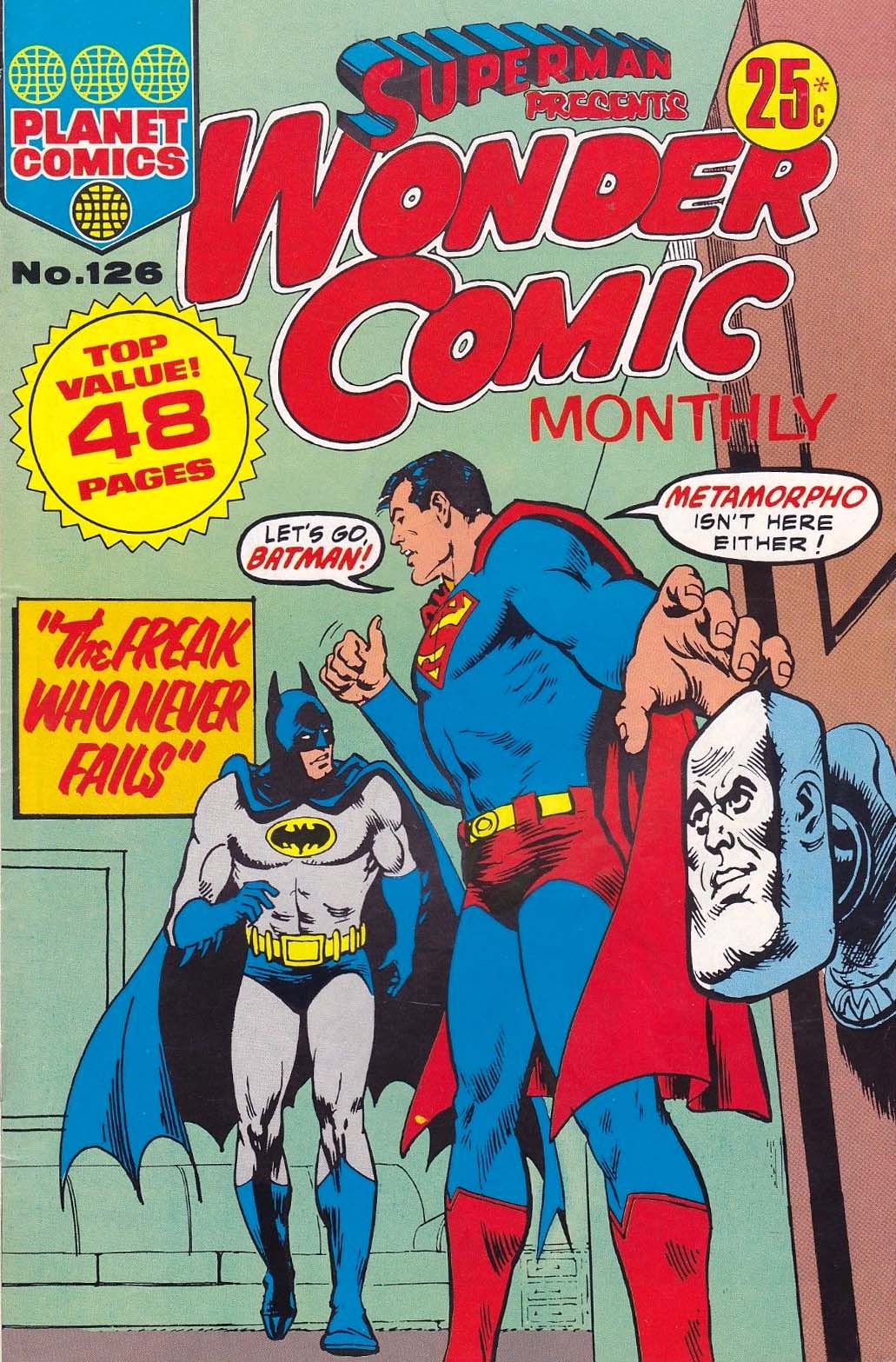 Superman Presents Wonder Comic Monthly (KG Murray, 1973 series) #126 ([October 1975?])
