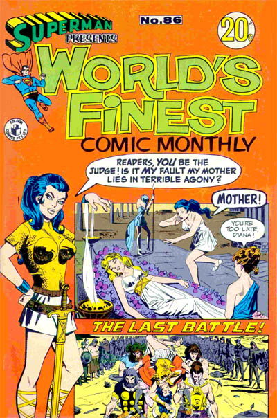Superman Presents World's Finest Comic Monthly (Colour Comics, 1965 series) #86 ([June 1972?])