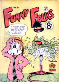 Funny Folks (Colour Comics, 1954 series)  #8 ([April 1955?])
