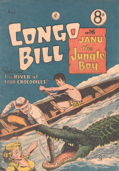 Congo Bill with Janu the Jungle Boy (Colour Comics, 1955 series) #1 [April 1955?]