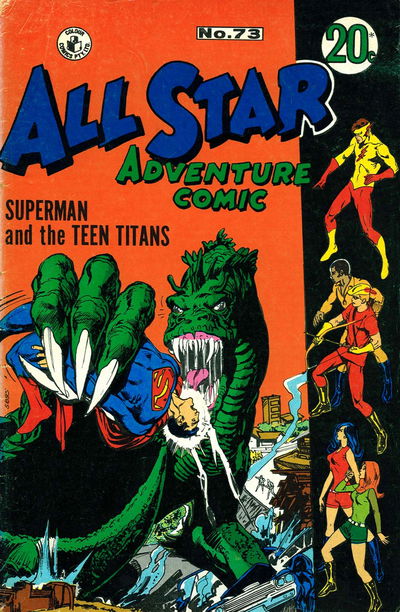 All Star Adventure Comic (Colour Comics, 1960 series) #73 February 1972