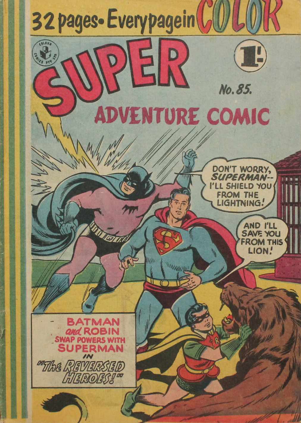 Super Adventure Comic (Colour Comics, 1950 series) #85 ([July 1957])