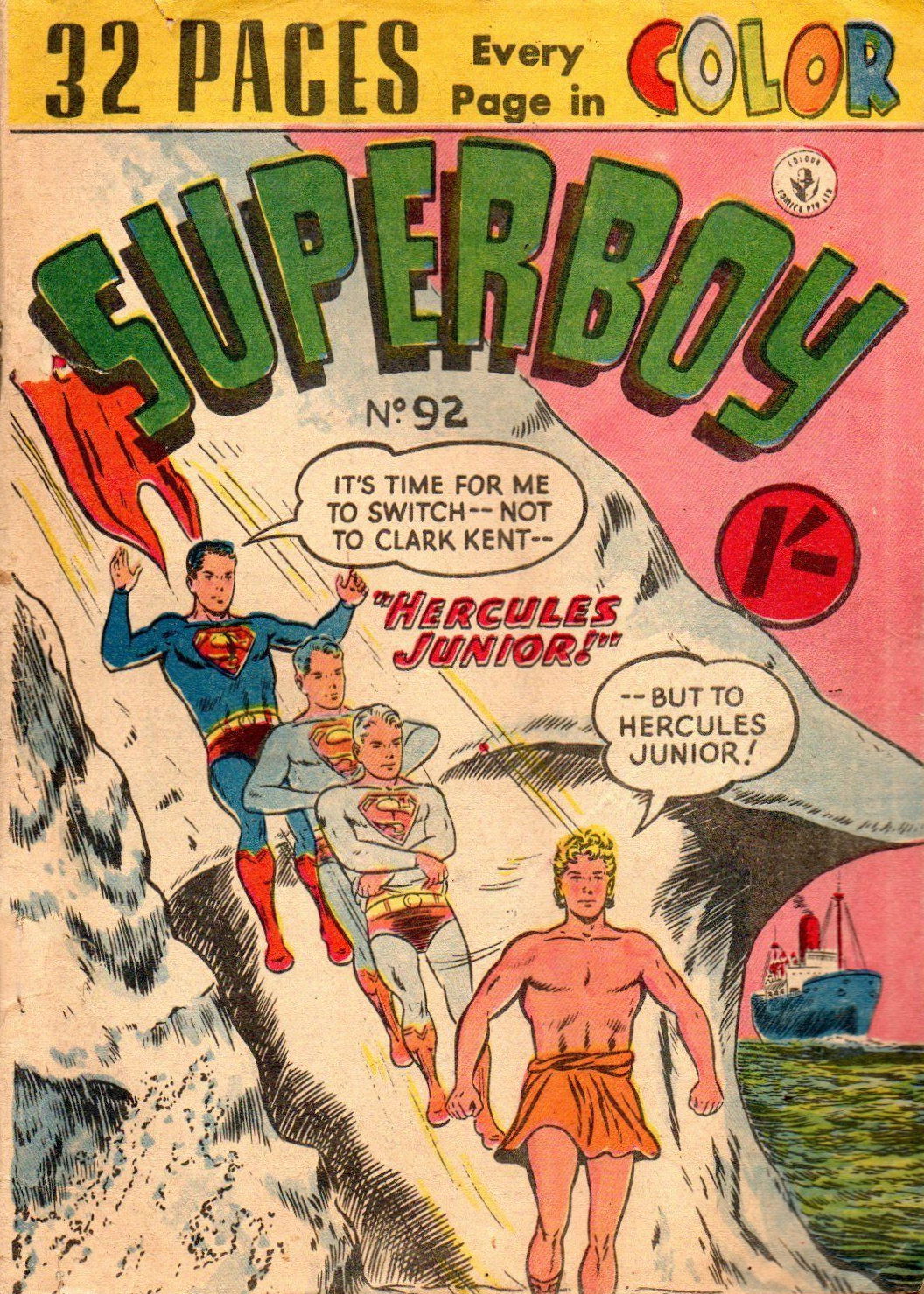 Superboy (Colour Comics, 1950 series) #92 ([October 1956?])