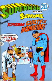 Superman Supacomic (Colour Comics, 1959 series)  #114 ([February 1969?]) — Superman--Guilty of Homicide