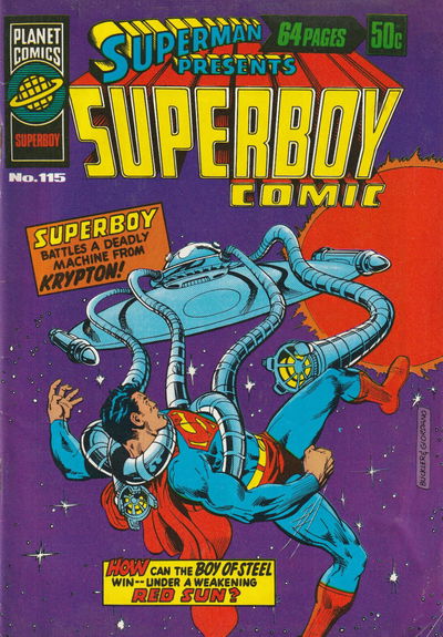 Superman Presents Superboy Comic (Murray, 1976 series) #115 [May 1979]