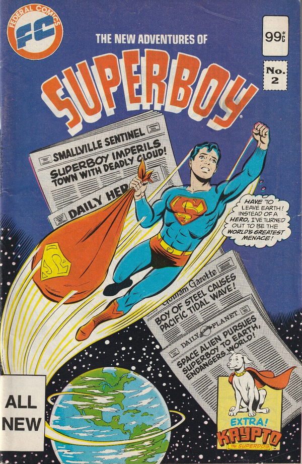 The New Adventures of Superboy (Federal, 1984 series) #2 [1] (August 1983) ([August 1983?])