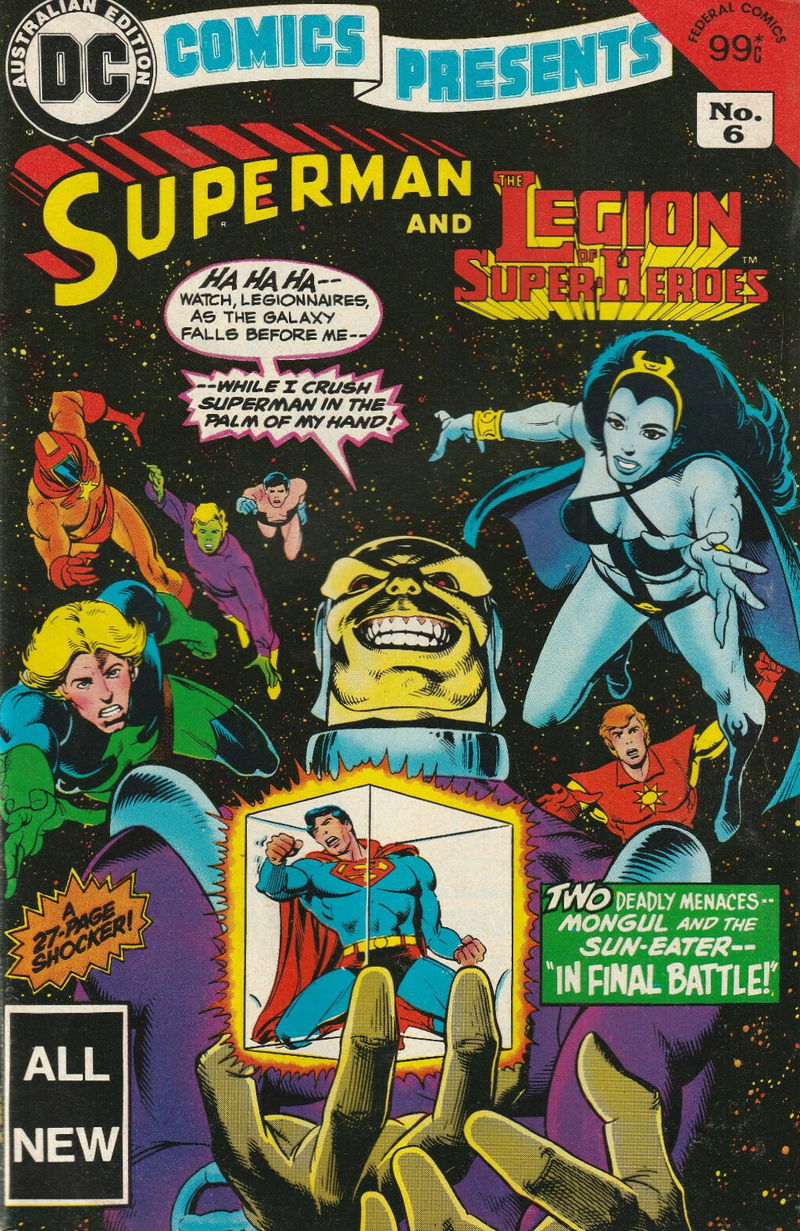 DC Comics Presents Superman (Federal, 1984 series) #6 — Superman and the Legion of Super-Heroes ([May 1984?])