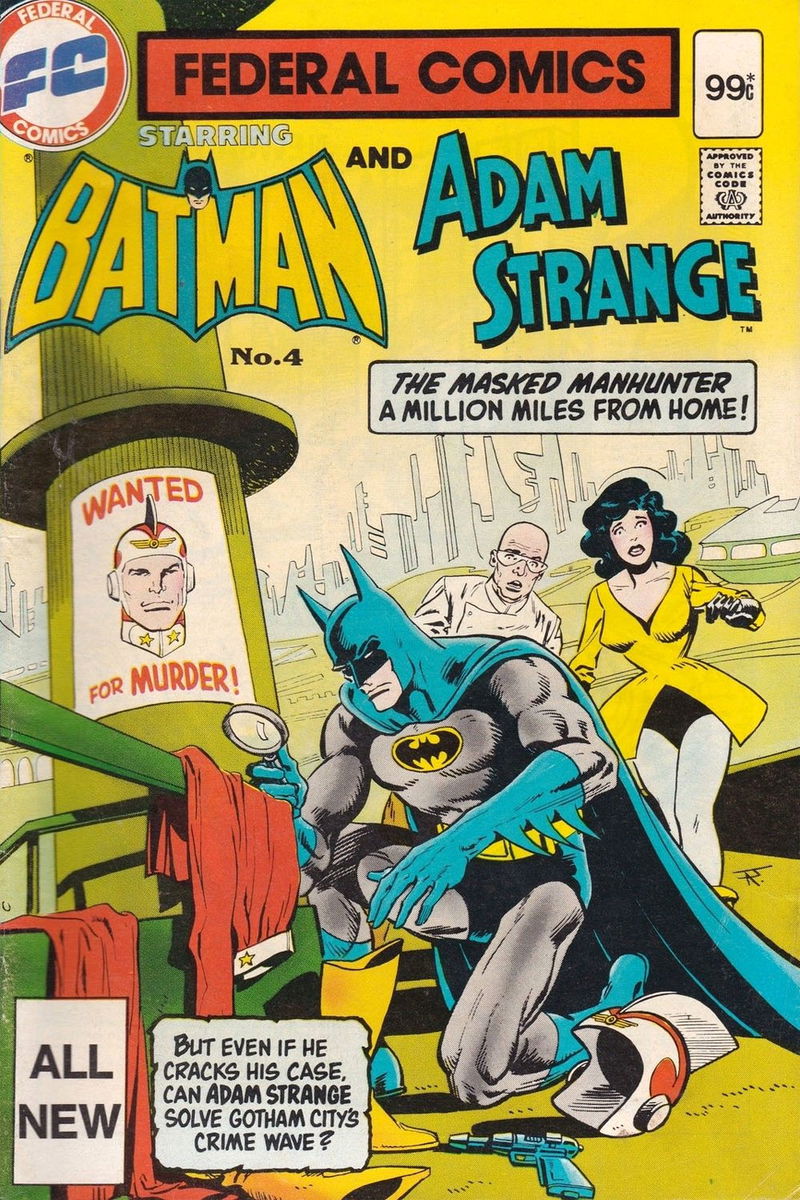 Federal Comics Starring Batman (Federal, 1983 series) #4 — Batman and Adam Strange ([July 1983])