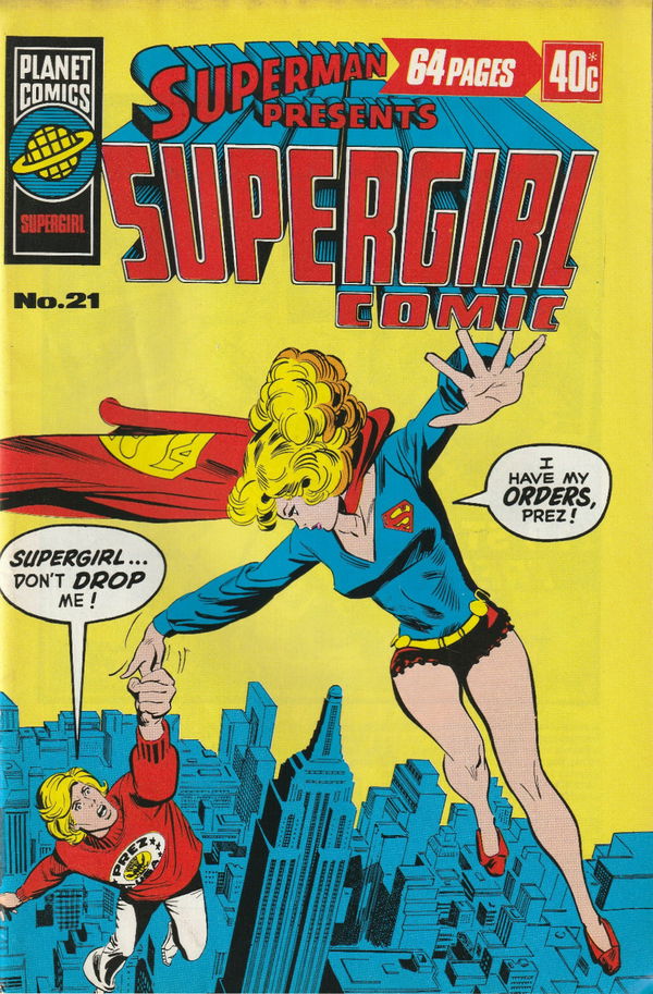 Superman Presents Supergirl Comic (KG Murray, 1973 series) #21 ([August 1976?])