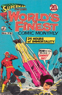 Superman Presents World's Finest Comic Monthly (Colour Comics, 1965 series)  #78 (October 1971) — 24 Hours of Immortality