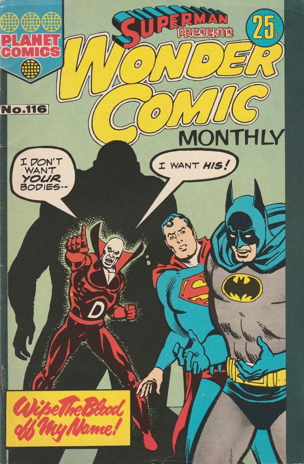 Superman Presents Wonder Comic Monthly (KG Murray, 1973 series) #116 ([December 1974?])