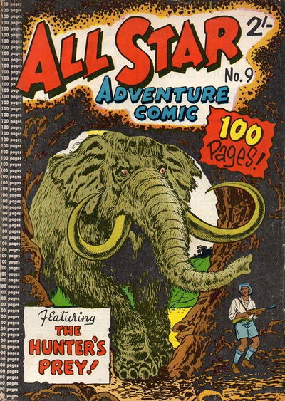 All Star Adventure Comic (Colour Comics, 1960 series) #9 [May 1961?]