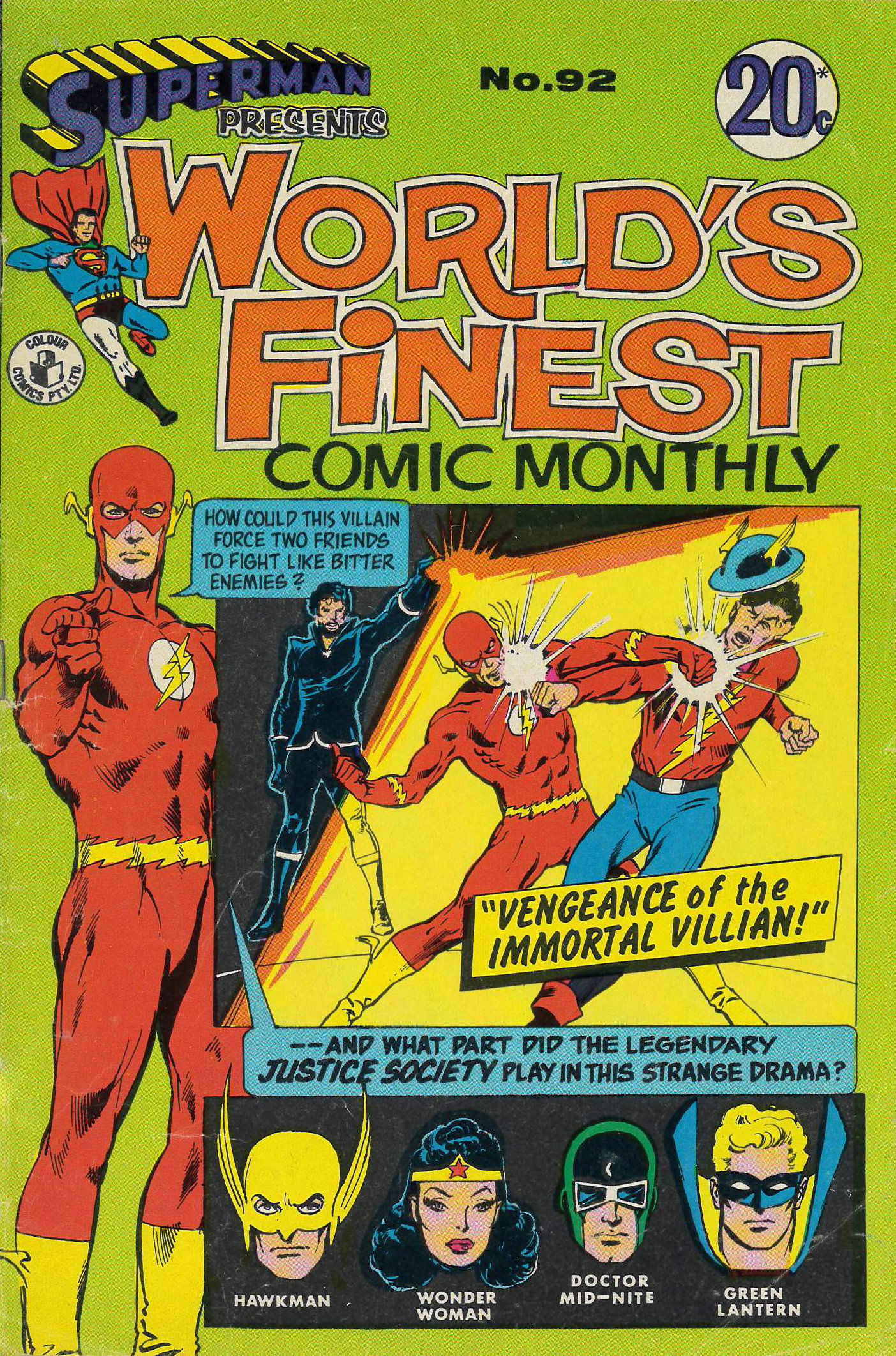 Superman Presents World's Finest Comic Monthly (Colour Comics, 1965 series) #92 ([December 1972?])