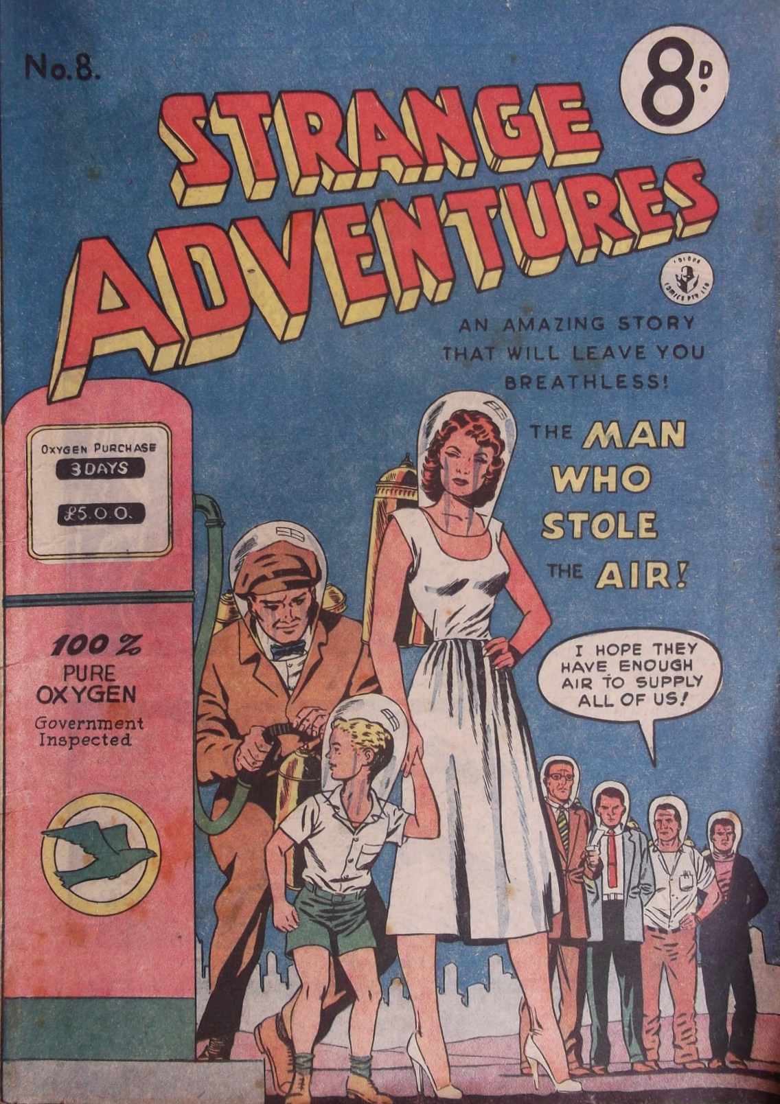 Strange Adventures (Colour Comics, 1954 series) #8 ([April 1955?])