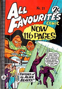 All Favourites Comic (Colour Comics, 1960 series) #21 — Captives of the Alien Beasts!