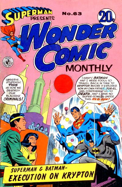 Superman Presents Wonder Comic Monthly (Colour Comics, 1965 series) #63 ([July 1970?])