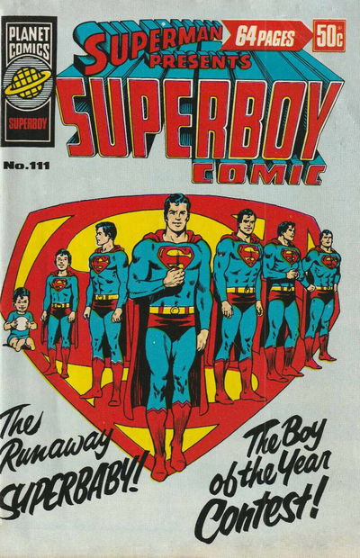 Superman Presents Superboy Comic (Murray, 1976 series) #111 [June 1978?]