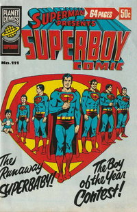 Superman Presents Superboy Comic  #111 ([June 1978?])