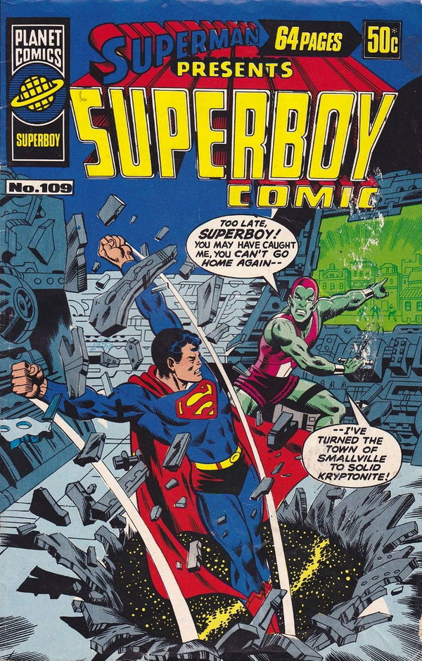 Superman Presents Superboy Comic (Murray, 1976 series) #109 ([February 1978?])