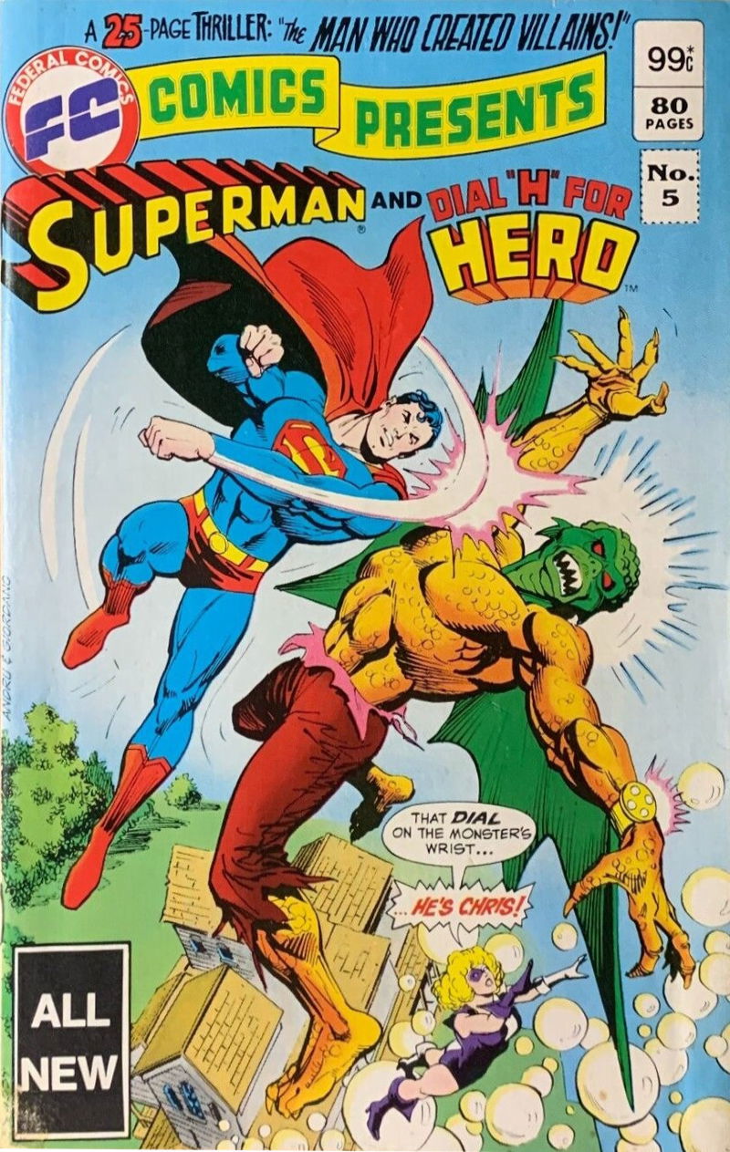 FC Comics Presents Superman (Federal, 1983 series) #5 — Superman and Dial "H" for HERO ([February 1984])