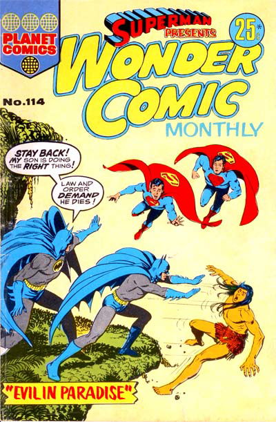 Superman Presents Wonder Comic Monthly (KG Murray, 1973 series) #114 [October 1974?]