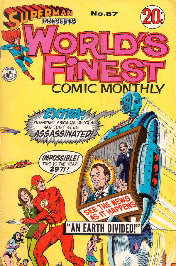 Superman Presents World's Finest Comic Monthly (Colour Comics, 1965 series) #87 (July 1972)