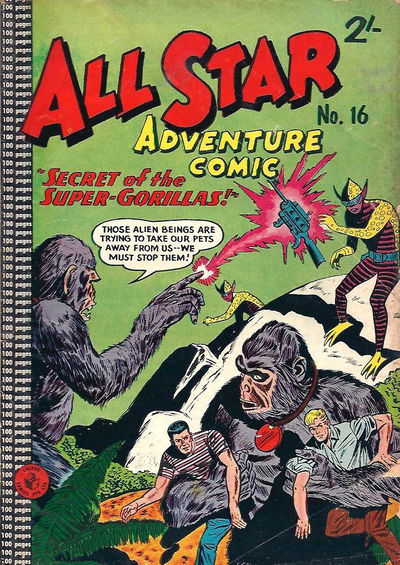 All Star Adventure Comic (Colour Comics, 1960 series) #16 [July 1962]