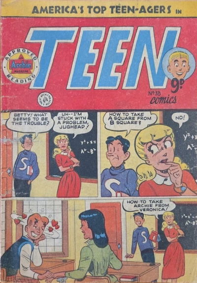 Teen Comics (HJ Edwards, 1952 series) #38 ([July 1955?])
