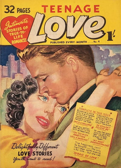 Teenage Love (Barmour, 1952? series) #4 [July 1952?]