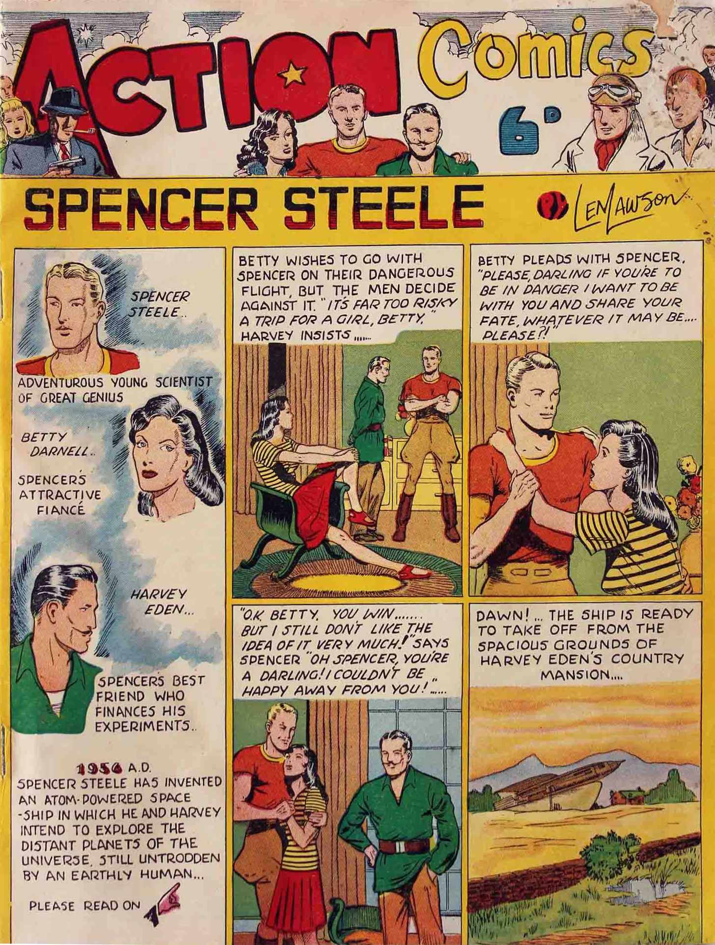 Action Comic (Peter Huston, 1946 series) #1 — Action Comics ([August 1946?])