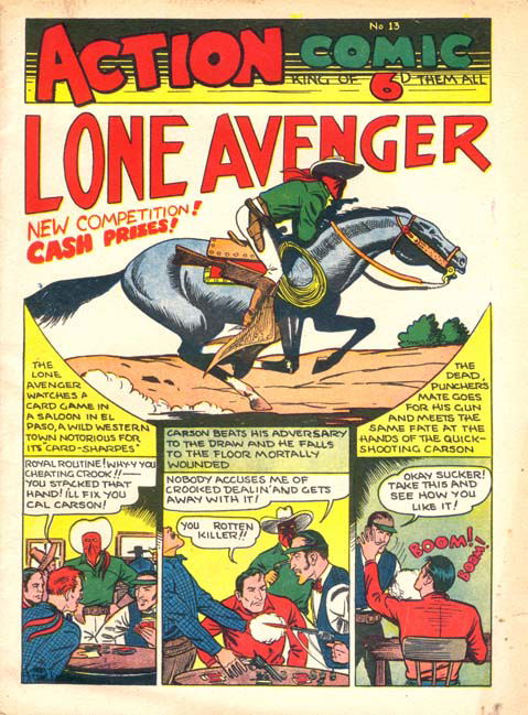 Action Comic (Peter Huston, 1946 series) #13 ([August 1947?])