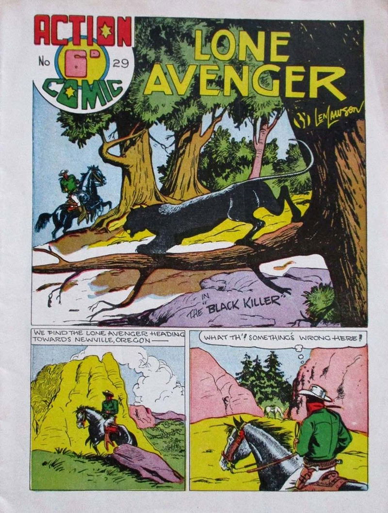 Action Comic (Leisure Productions, 1948 series) #29 — The Lone Avenger ([1949?])