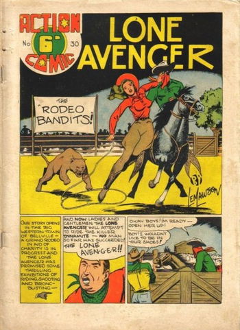 Action Comic (Leisure Productions, 1948 series) #30 ([1949?]) —Lone Avenger