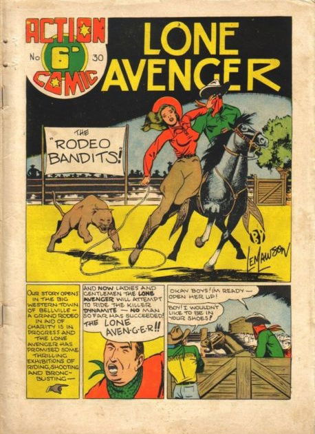Action Comic (Leisure Productions, 1948 series) #30 — Lone Avenger ([1949?])