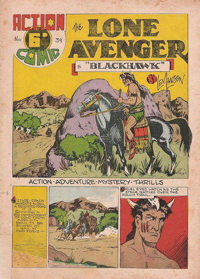 Action Comic (Leisure Productions, 1948 series) #34 — The Lone Avenger