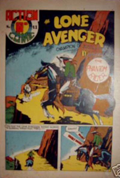 Action Comic (HJ Edwards, 1949? series) #41 ([February 1950?]) —The Lone Avenger