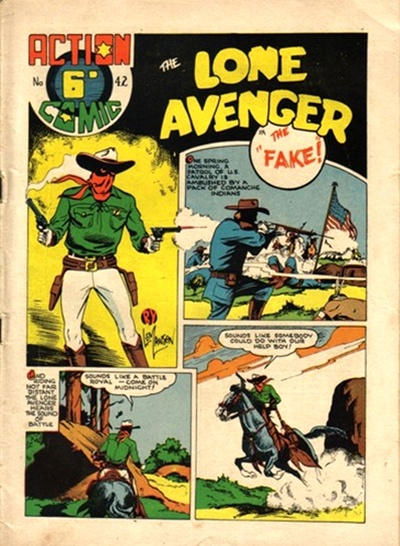 Action Comic (HJ Edwards, 1949? series) #42 — The Lone Avenger ([1950?])