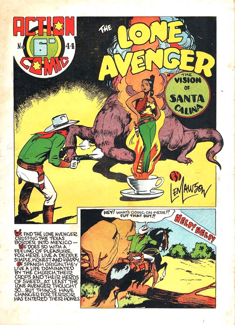 Action Comic (HJ Edwards, 1949? series) #44 — The Lone Avenger ([1950?])