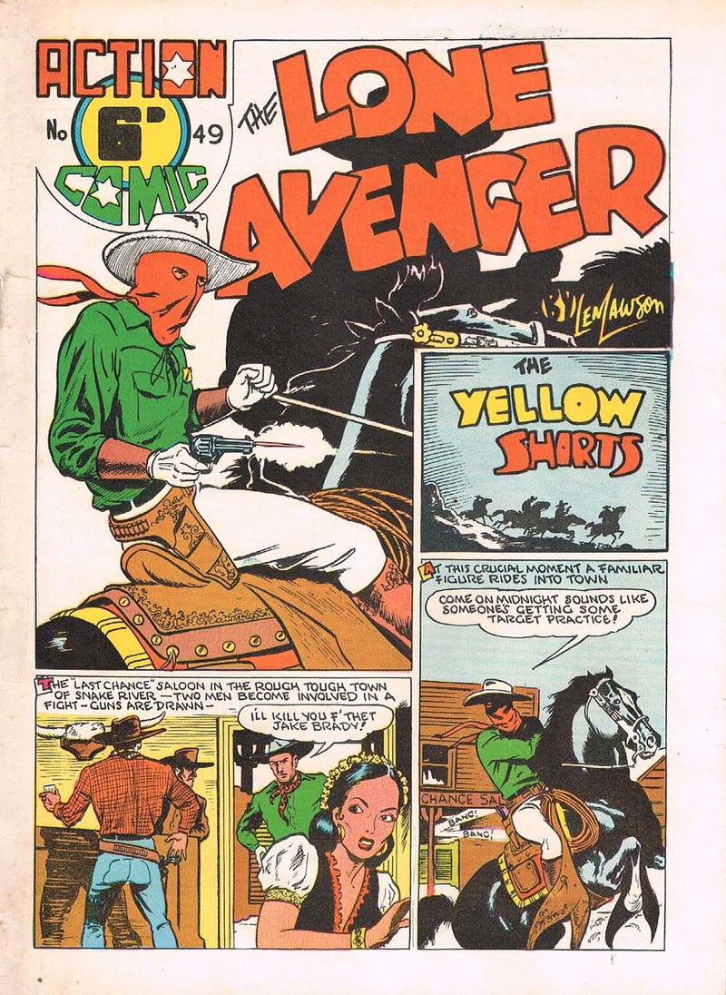 Action Comic (HJ Edwards, 1949? series) #49 — The Lone Avenger ([1950?])