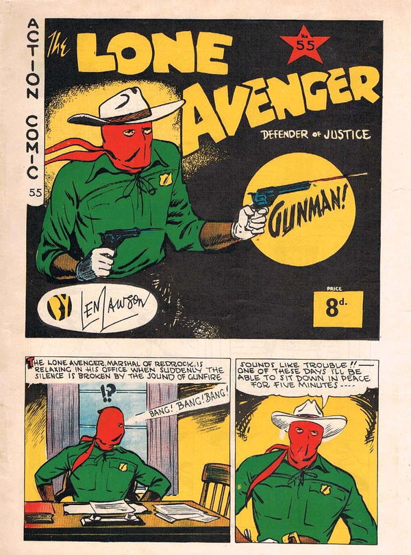 Action Comic (HJ Edwards, 1949? series) #55 ([1951?]) —The Lone Avenger