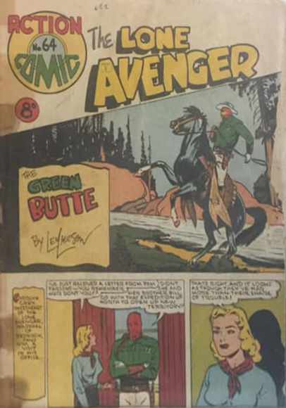 Action Comic (HJ Edwards, 1949? series) #64 — The Lone Avenger ([January 1952?])