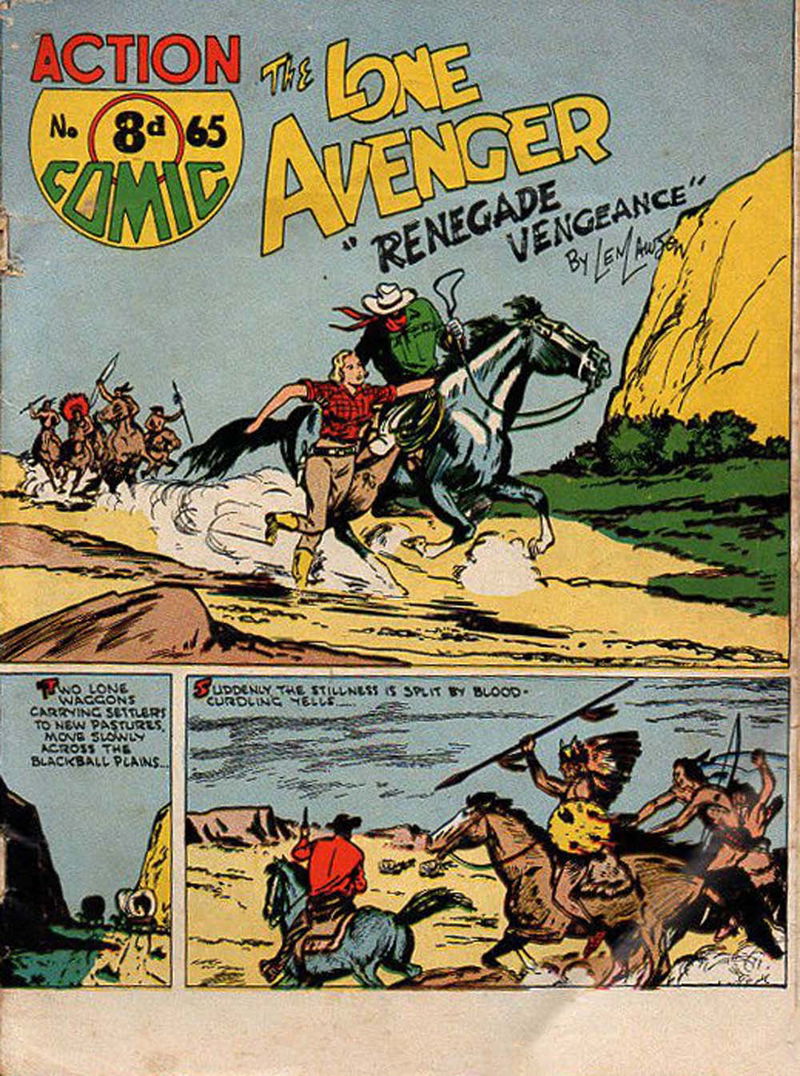 Action Comic (HJ Edwards, 1949? series) #65 — The Lone Avenger ([February 1952?])