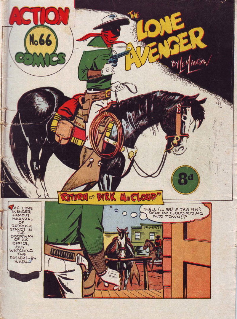 Action Comic (HJ Edwards, 1949? series) #66 — The Lone Avenger ([1952?])