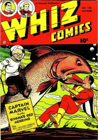 Whiz Comics (Fawcett, 1940 series)  #138 (October 1951) — Sivana's Red Herring