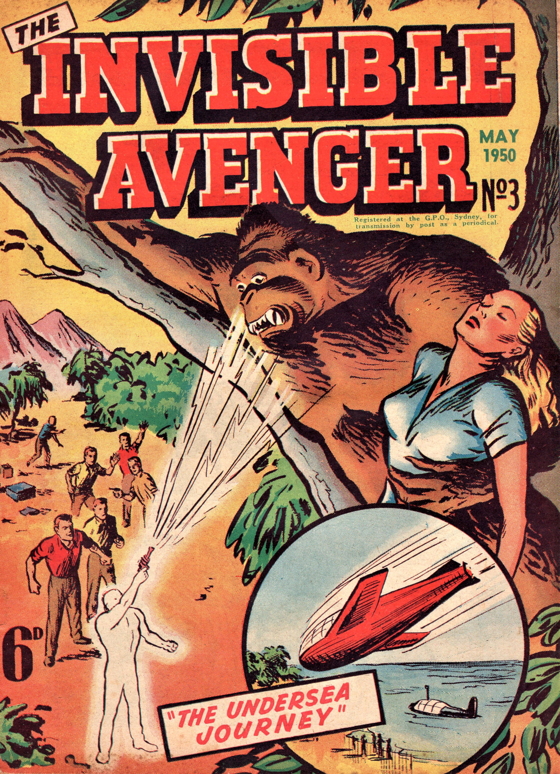 The Invisible Avenger (Illustrated, 1950 series) #3 (May 1950)